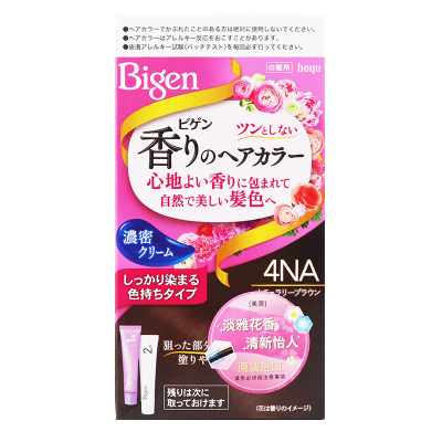 美源(MEIYUAN)花果香染发膏 4NA自然棕色(日本进口染发剂 健康遮盖白发染发霜 男女兼用)