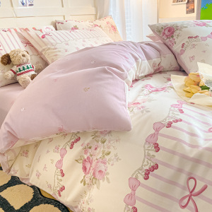 被套单件128x68被罩纯棉单人宿舍被单被套1.5四件套四季通用