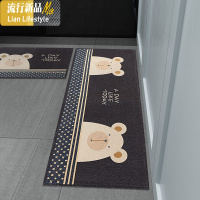可爱卡通厨房地垫防滑防油家用耐脏吸水脚垫子长条进口地毯满铺 三维工匠