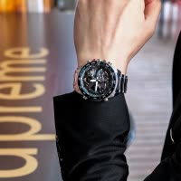 生日送礼卡西欧CASIO官方旗舰店正品手表男Edifice休闲商务蓝宝石太阳能双显指针防水日韩电子石英表男ECB-900