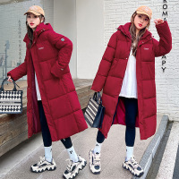 连帽羽绒棉衣女2023秋冬新款韩版大码宽松中长款百搭棉服棉袄外套
