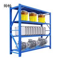 帅畅仓库仓储货架四层金属五金货架家用中型重型置物架展示架子300KG