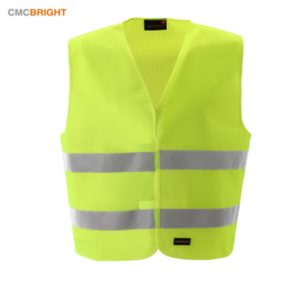 CMCBRIGHT添星 反光衣荧光黄荧光橙汽车交通安全警示马甲反光条环卫施工工地 001004荧光橙粘扣两横 m
