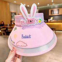 儿童防晒帽女夏季空顶防紫外线宝宝遮阳帽透气女童可爱太阳帽女款