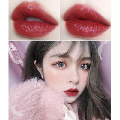 冰淇淋唇釉女学生ins抖音超火法国平价小众品牌烂番茄色口红06#红棕色