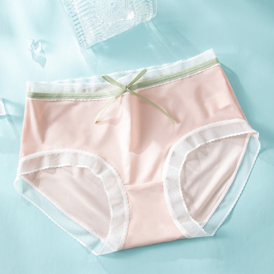 冰丝内裤中山内裤厂家面膜内裤中腰性感内裤女生三角裤