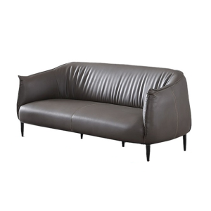 豫亨 酒店沙发套装意式极简轻奢真皮弧形沙发客厅高档简约现代设计师办公室异形创意真皮沙发会客接待沙发