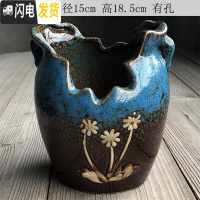 三维工匠多肉盆法师老桩花盆陶瓷大号创意简约粗陶透气肉肉植物盆 622漂亮大老桩 中等花盆容器