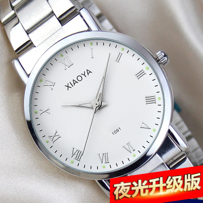 韩版时尚手表男黑科技潮流简约休闲大气男表学生情侣手表夜光女表同款