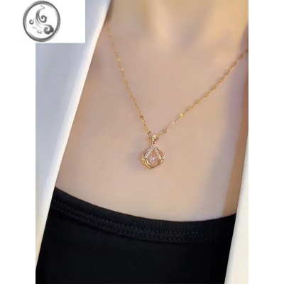 JiMi项链女轻奢高级设计感颈链锁骨钛钢2023年新款女生不掉色