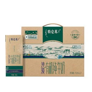 蒙牛 特仑苏有机纯牛奶 250ml*12盒 如木装