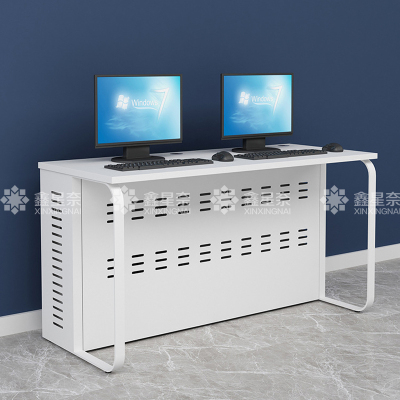 鑫星奈XXN3111617 钢架电脑桌培训桌机房电脑桌学习桌课桌 双人位E款