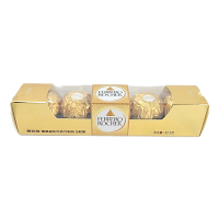 费列罗榛果威化巧克力5粒盒装62.5g婚庆结婚喜糖年货休闲零食品