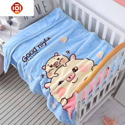 儿童婴儿小毛毯被子双层加厚春秋冬季儿宝宝幼儿园珊瑚绒毯子三维工匠