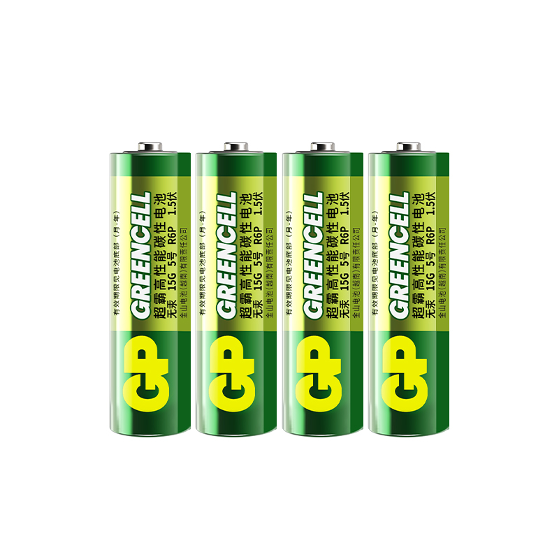GP-Greencell碳性电池5号4粒卡装