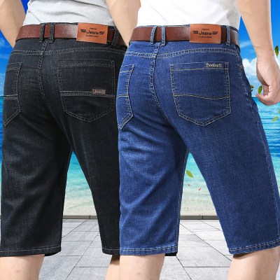 夏季牛仔短裤弹力宽松五分裤薄款直筒七分大码裤休闲2026男裤