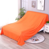 家具防尘布罩遮盖防灰尘沙发遮灰布床遮尘布大盖布挡灰布家用 橙色 1*2.4米(适用茶几桌书桌长电视柜)