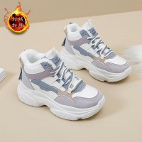 加绒高帮老爹鞋女冬季新款韩版保暖运动鞋学生ins棉鞋女