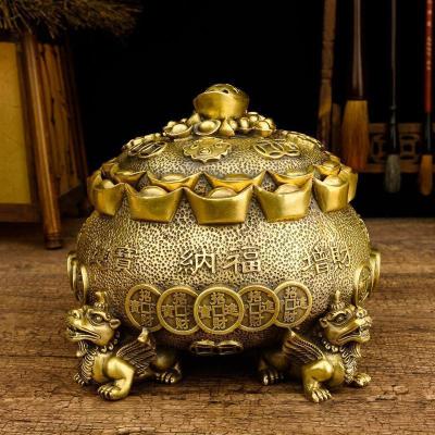 美帮汇摆件貔貅铜 客厅财位电视柜家居饰品乔迁礼品
