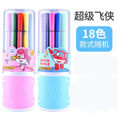 晨光 M&G 超级飞侠可洗水彩笔 JCP95886 18色 筒