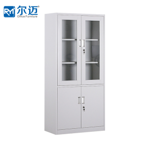 尔迈 文件柜铁皮柜办公柜钢制资料柜储物柜带锁钢制档案柜 大器械柜
