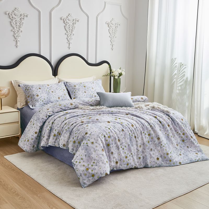 梦洁(MENDALE)纯棉印花四件套小雏菊 1010189099 200*230cm