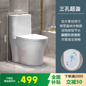 马桶坐便器家用座便器抽水小户型虹吸式普通卫生间防冻坐厕