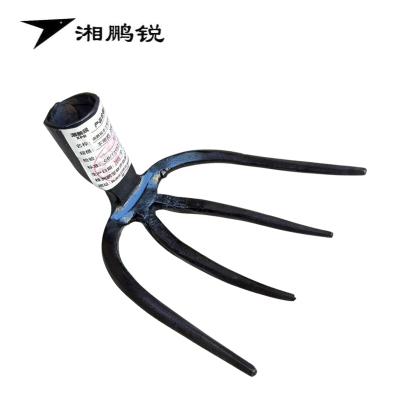 湘鹏锐 手工锻打耙子 四齿耙子农用工具 200mm 不带把 把