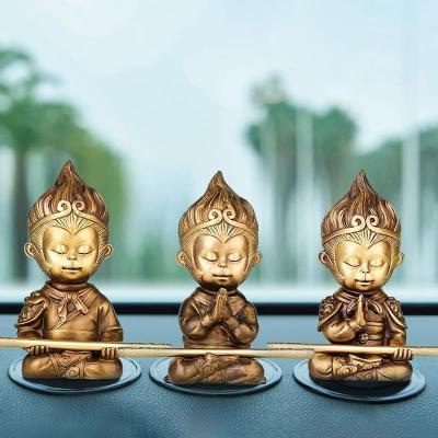 美帮汇齐天大圣摆件 铜孙悟空斗战胜佛铜猴子车载中控台装饰品