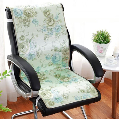 七日爱(Qiriai)椅子坐垫靠垫一体凉垫家用夏季带绑带餐椅垫办公室透气连体椅垫