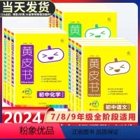 [九年级/9本套装]语数英物化政史地生 初中通用 [正版]2024版瓜二黄皮书初中知识手账语文数学英语物理化学政治历史生