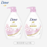 多芬深层营润美肤沐浴乳滋养肌肤留香润肤樱花甜香沐浴露 [樱花甜香]1KG*2瓶