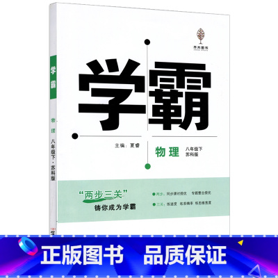 物理 [正版]2024新版学霸题中题物理八年级下册江苏国标中学参考书8年级苏教版同步练习簿初二八下资料辅导书含单元期