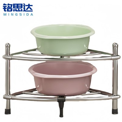铭思达不锈钢脸盆架二层个