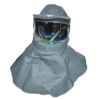 定制防酸面罩披肩面具防酸碱头套耐酸帽子防护防尘防冲击防沙头罩防酸披肩头罩