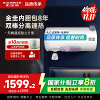AO史密斯佳尼特 60升电热水器 金圭内胆8年免费包换 双棒分离速热 可遥控大屏 CTE-60TT-C 储水式