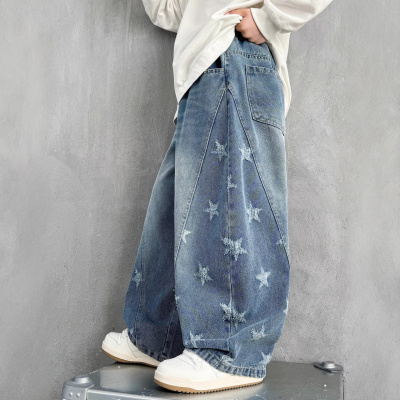 儿童装男童春装裤子2026新款春季男孩牛仔裤中大童春秋款长裤_481