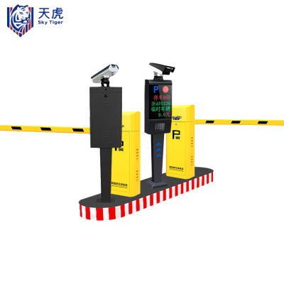 天虎 车牌识别道闸 一进一出(直杆款) 台