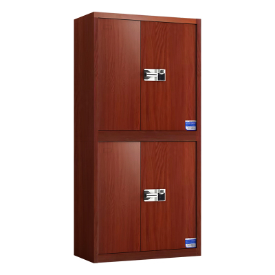 鑫星奈 XXN40615032 钢制保密柜保险柜保密档案资料柜 红木纹分双节智能指纹密码锁