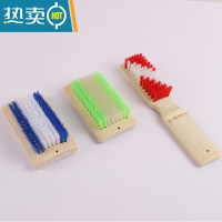 敬平洗鞋涮子 家用 强力长柄刷子运动鞋清洁多功能硬毛小鞋刷卫生间 1个长柄2个方板鞋刷颜色随机 460