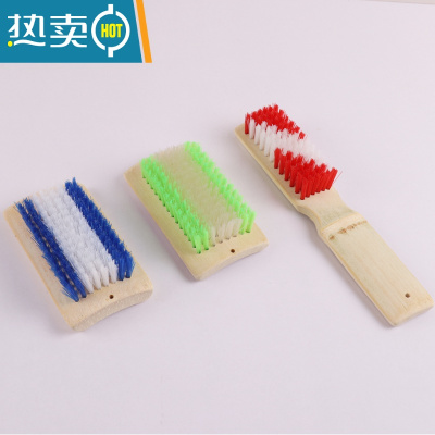 敬平洗鞋涮子 家用 强力长柄刷子运动鞋清洁多功能硬毛小鞋刷卫生间 1个长柄2个方板鞋刷颜色随机 460