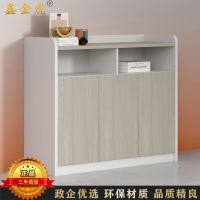 鑫金虎 办公室茶水柜文件柜木质带锁落地隔断矮柜