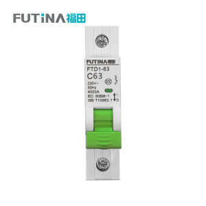 福田 小型断路器空开 家用空气开关小型断路器不带漏保 1P63A 单位:个