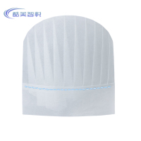 酷美智悦 无纺布厨师帽圆顶高帽30*29cm20个 KM-JZ529 包