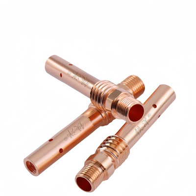 铁洋 二保焊枪连接杆 500A紫铜外丝 个