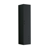 臻远 ZY-QJG-03 清洁柜 钢制单门黑色 400*420*1800 单位:1台