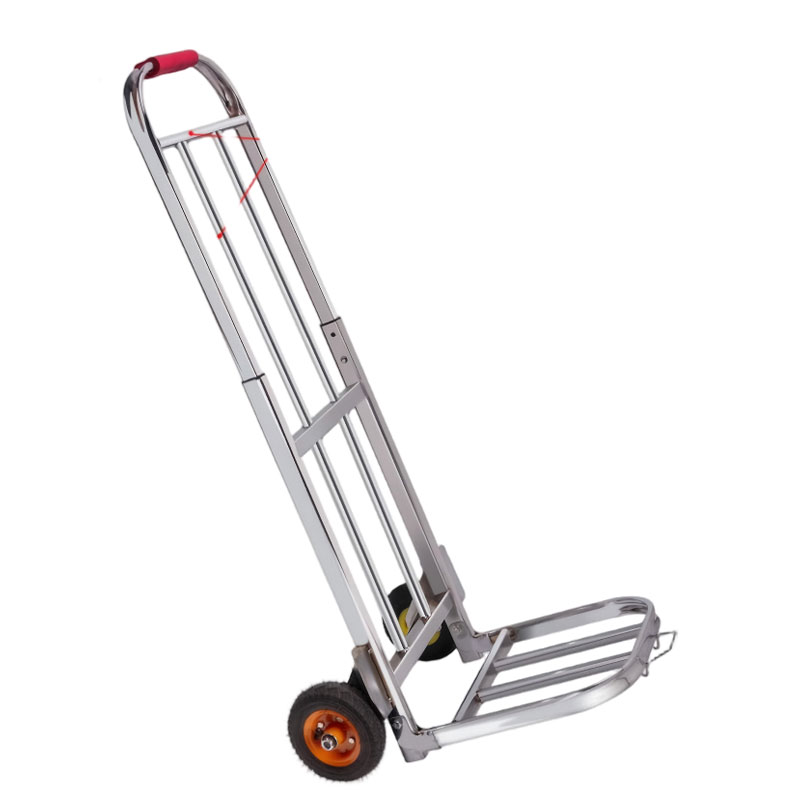 鑫睿辉 不锈钢小拉车行李车 15cm充气轮 台