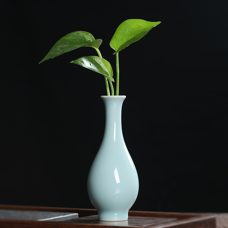 三维工匠 浅灰色观音瓶哥窑粉青线