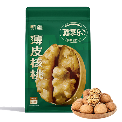 疆果乐新疆 薄皮核桃360g 手剥坚果 休闲零食 新疆特产 口感酥香