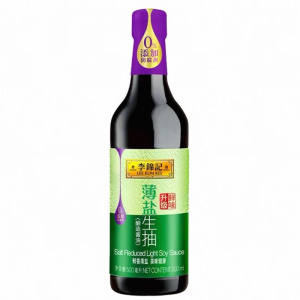 李锦记薄盐生抽轻食家用厨房调味炒菜炒饭酿造酱油500ml